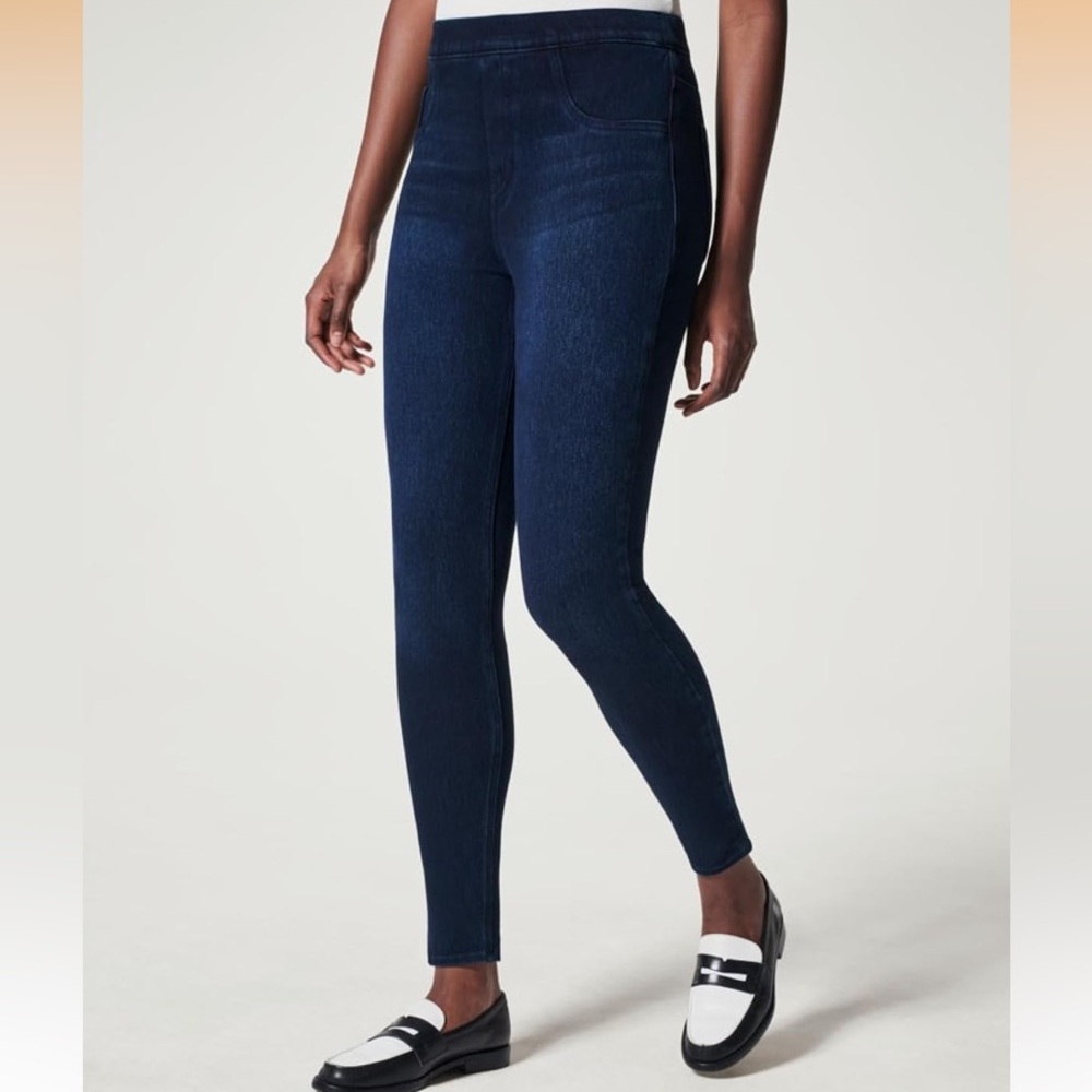 SPANX Twilight Rinse Petit Jean-ish Leggings NWT
